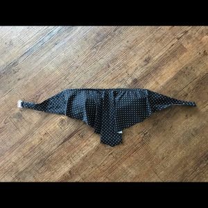 SO black polka dot bikini top